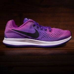 Nike Zoom Pegasus 34 Women's Size 6.5 Purple Running Shoes Sneakers 880560-603